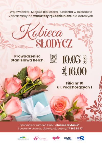 Grafika promująca spotkanie Kobieca słodycz